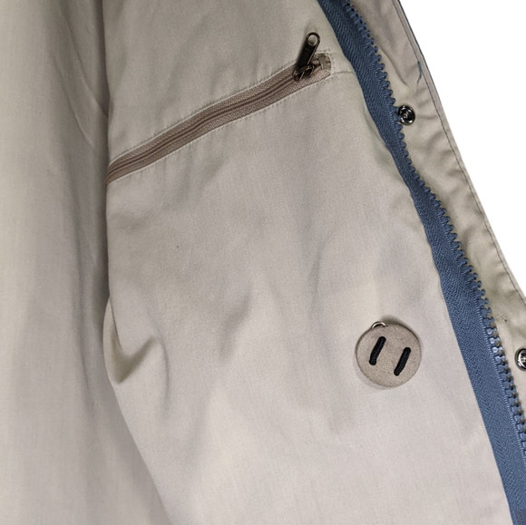 VTG Woolrich Men's Cotton Nylon Full Zip & Snap Anorak Jacket Coat Hood Medium - Picture 9 of 15